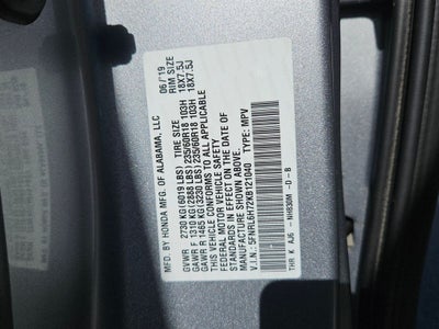 2019 Honda Odyssey EX-L