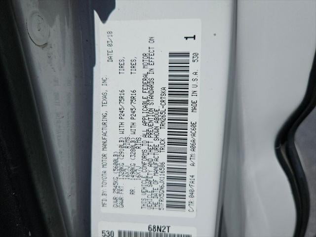 2018 Toyota Tacoma SR