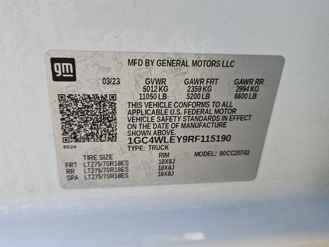 2024 Chevrolet Silverado 2500HD 2WD Crew Cab Standard Bed Work Truck