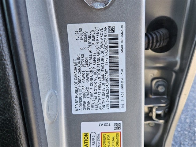 2025 Honda Civic Sedan Sport