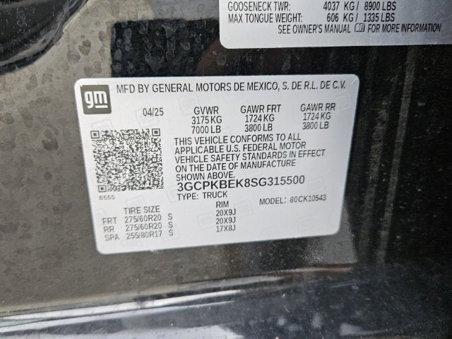 2025 Chevrolet Silverado 1500 4WD Crew Cab Short Bed Custom