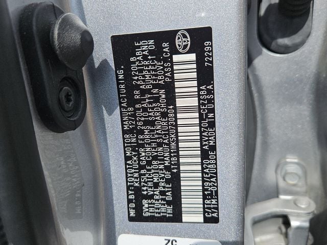 2019 Toyota Camry SE