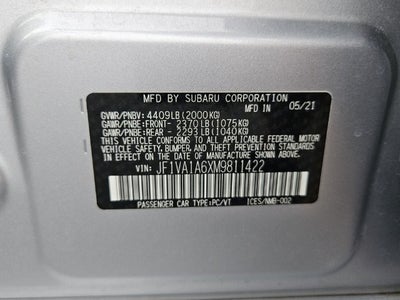 2021 Subaru WRX Base