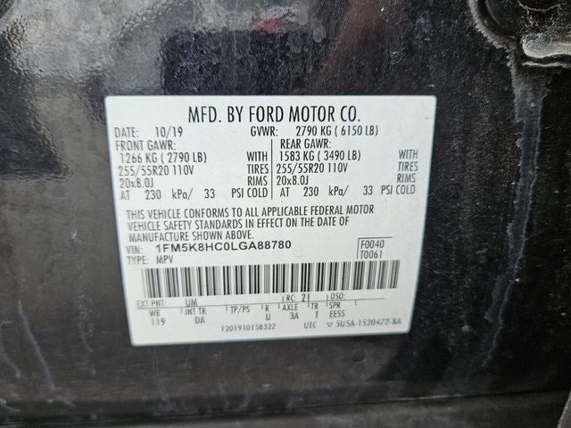 2020 Ford Explorer Platinum