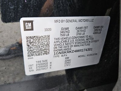 2021 Chevrolet Tahoe RST
