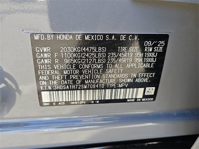 2025 Acura ADX A-Spec with Advance Package