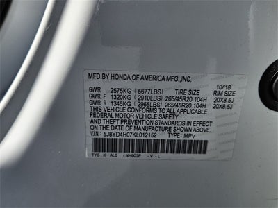 2019 Acura MDX 3.5L Technology Pkg w/A-Spec Pkg SH-AWD