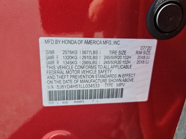 2020 Acura MDX 4TECH