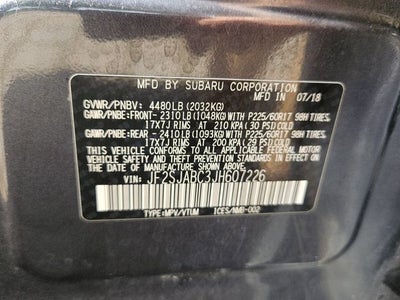 2018 Subaru Forester 2.5i