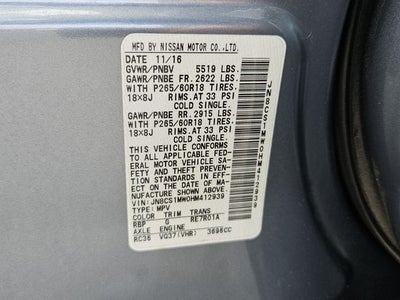 2017 INFINITI QX70 Base