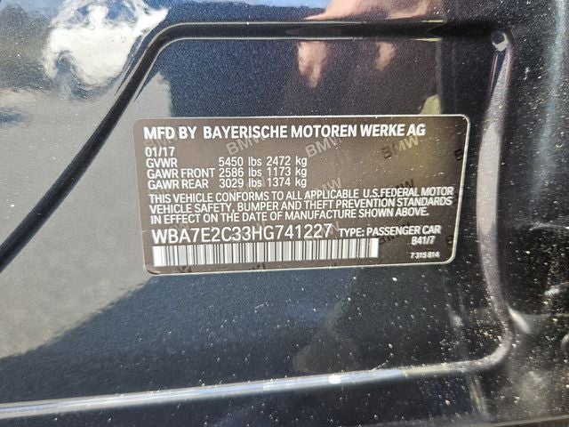 2017 BMW 7 Series 740i