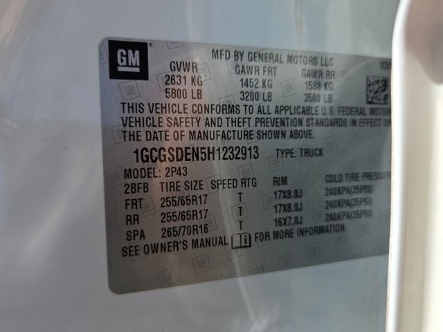 2017 Chevrolet Colorado Z71