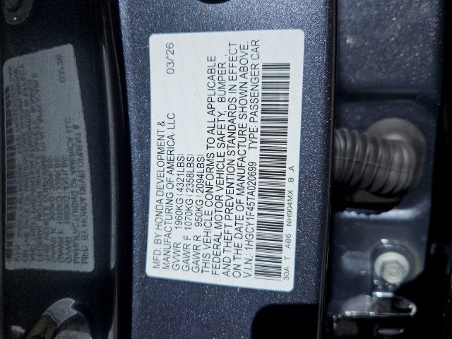 2026 Honda Accord SE