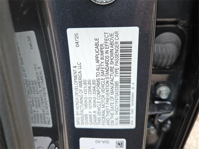 2025 Honda Accord SE