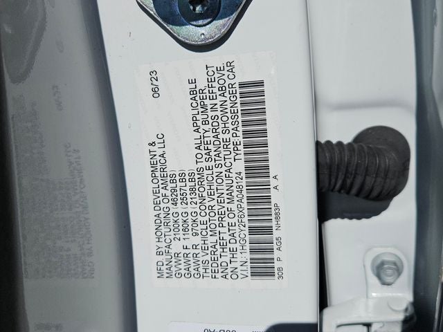 2023 Honda Accord Hybrid EX-L w/o BSI