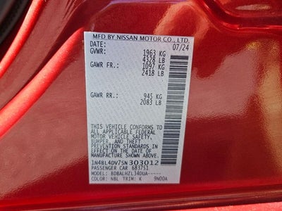 2025 Nissan Altima 2.5 SV