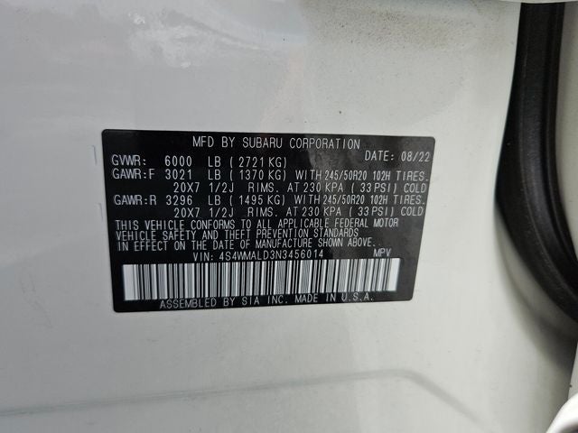 2022 Subaru Ascent Limited