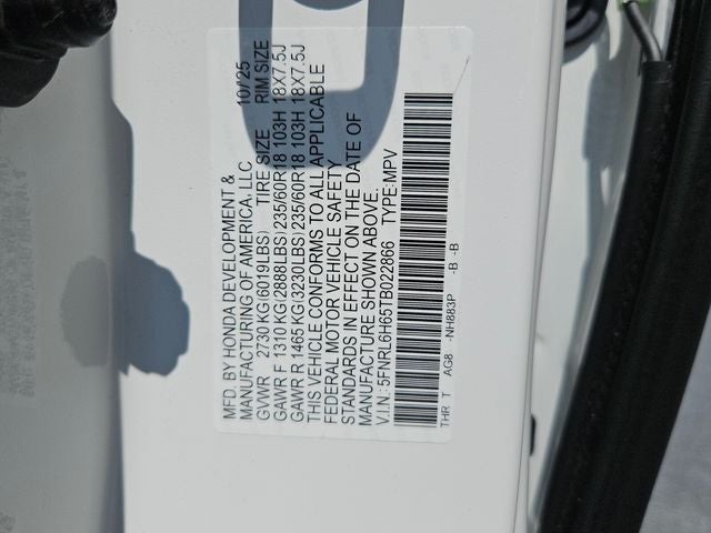 2026 Honda Odyssey EX-L