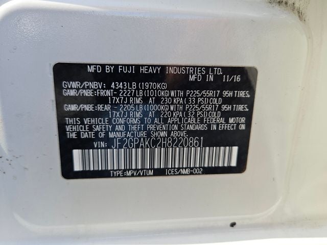 2017 Subaru Crosstrek 2.0i Limited