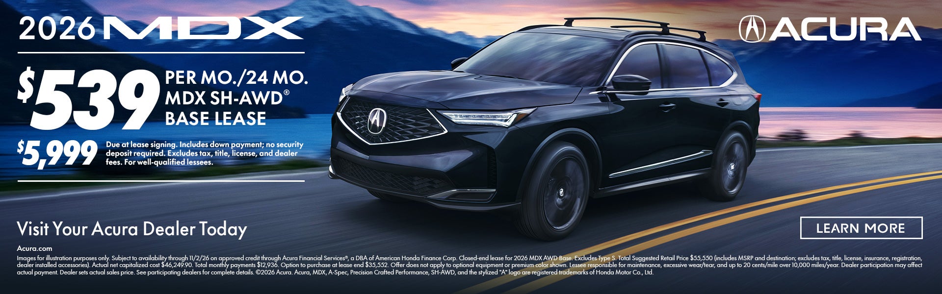 MDX $539 Lease