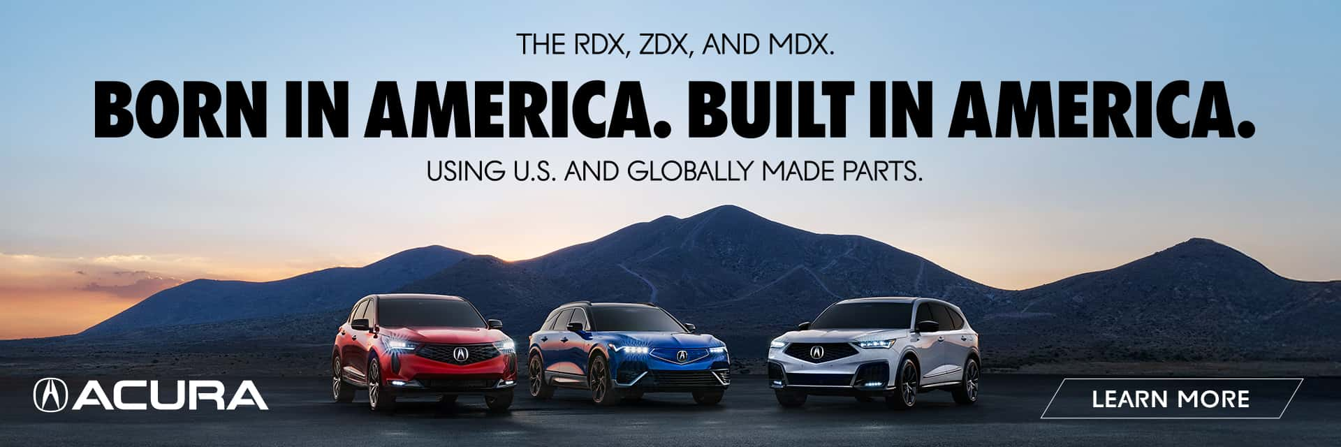 Born in America. Built in America.