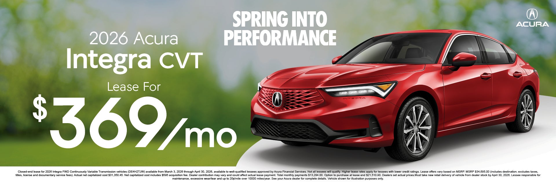 2026 Acura Integra CVT