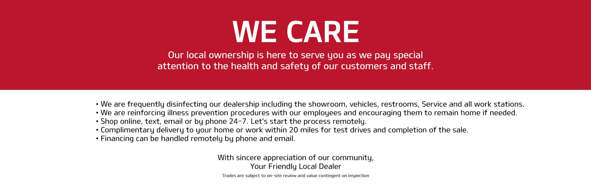 We Care at Southern Motors Acura in Savannah GA